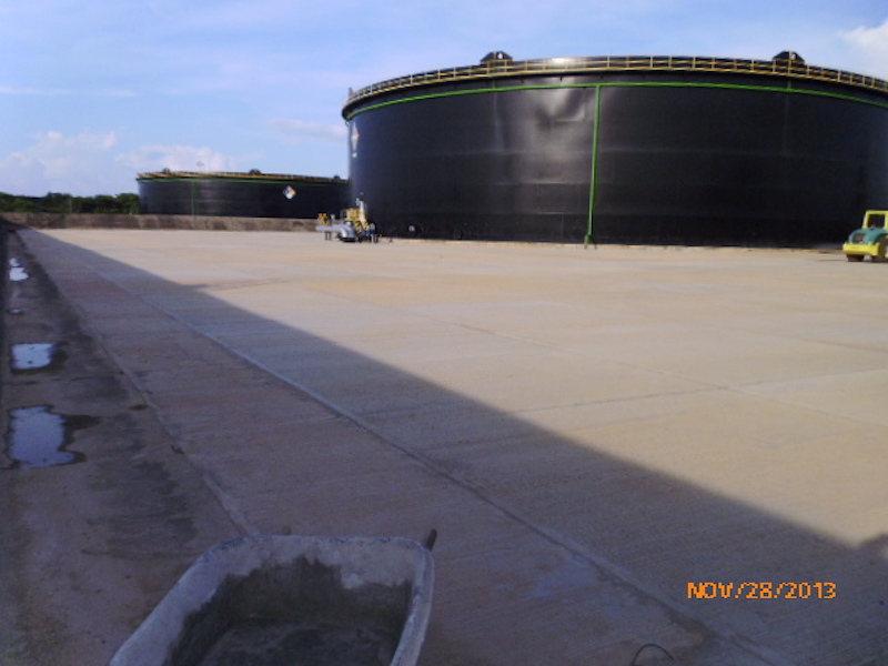 Pavimentación Tanque